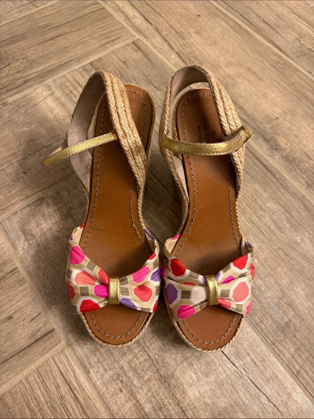 Kate Spade Candice Wedge Espadrilles size 9 1/2